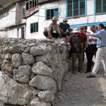 The Gabion wall protecting the village from mudslides Photo : EC/ECHO/Daniela Cavini